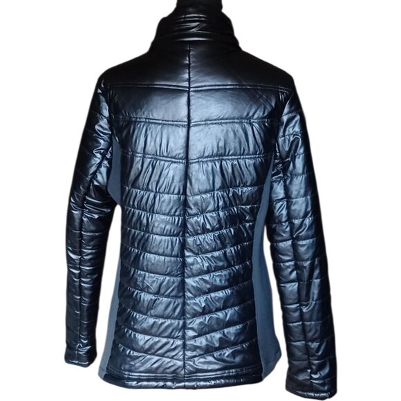 Nanette Lepore Black Puff Jacket size Large - Picture 2 of 7